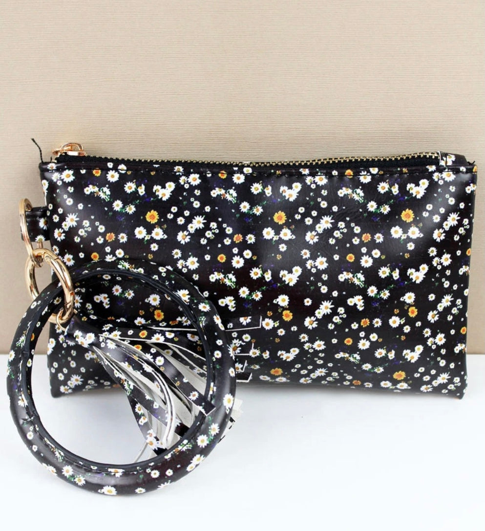 Floral wristlet
