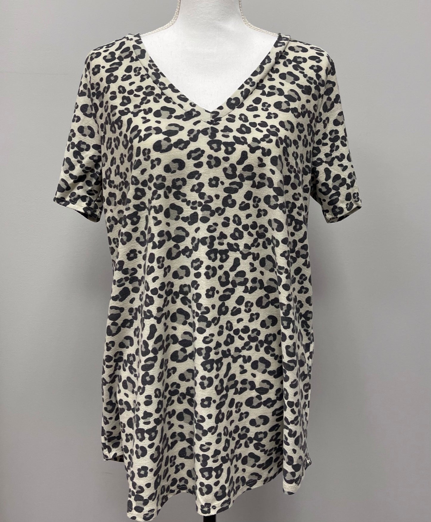 Leopard V-Neck