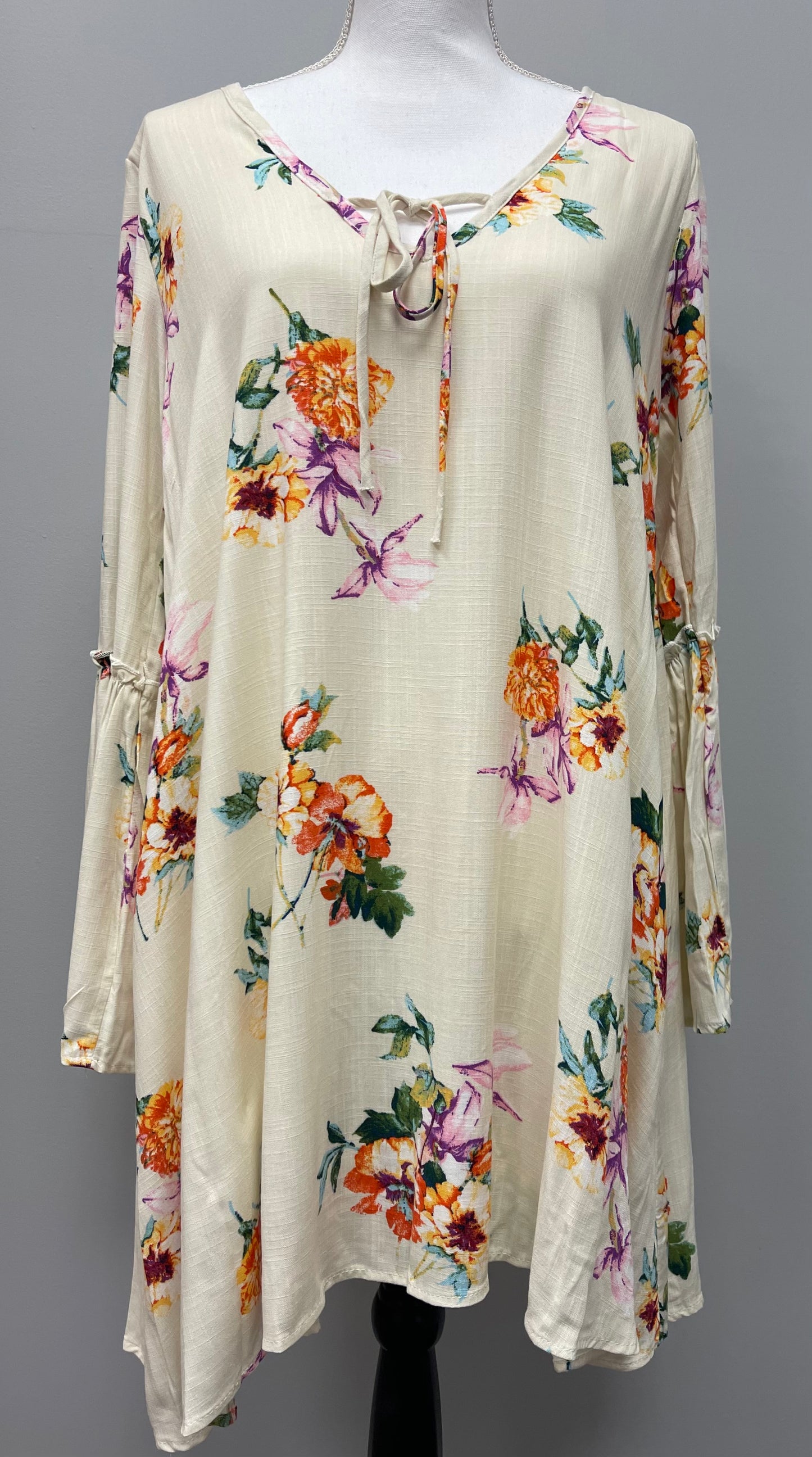 Floral Tie Front Dress