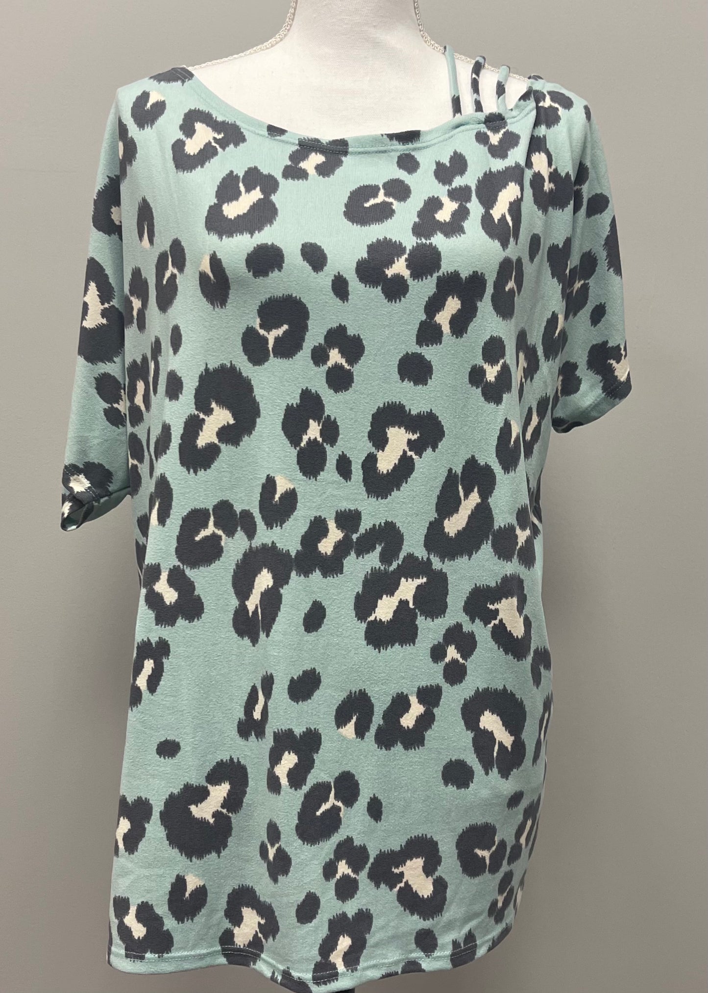 Blue Leopard Tee