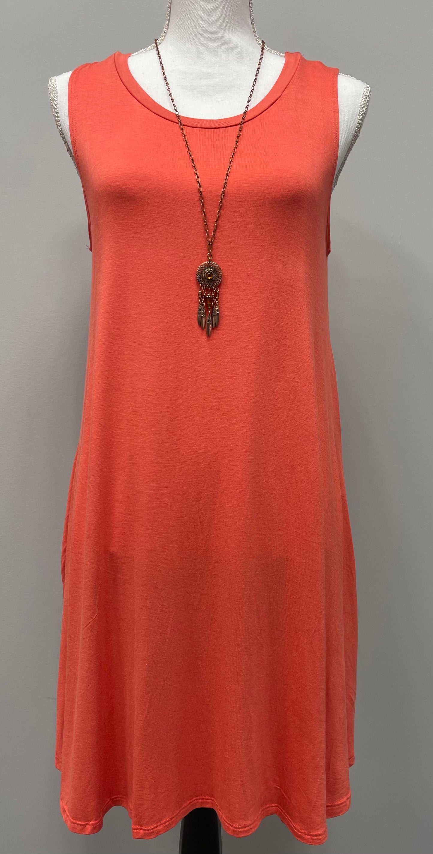 Pink Sleeveless Dress