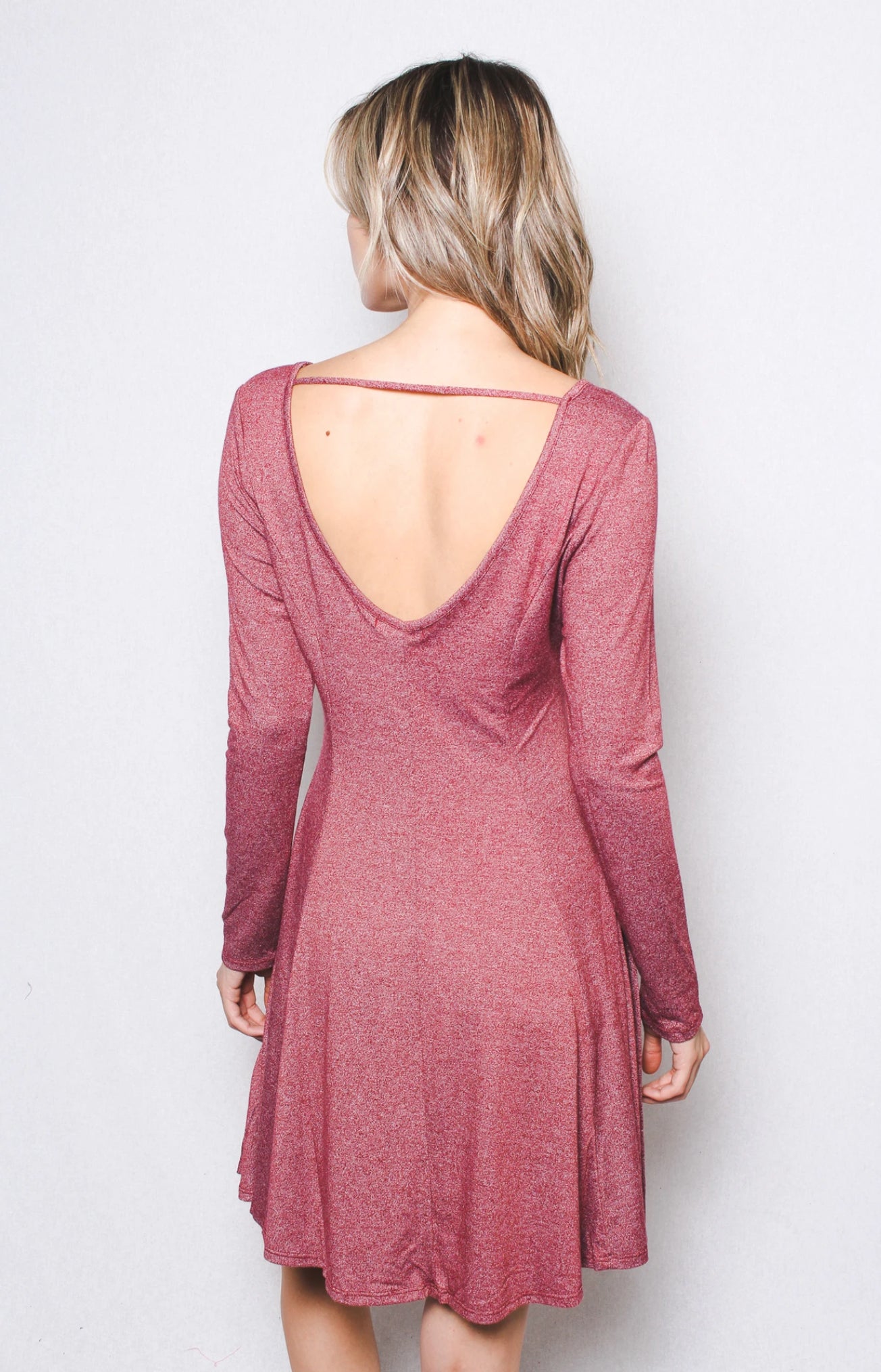 Open back swing dress