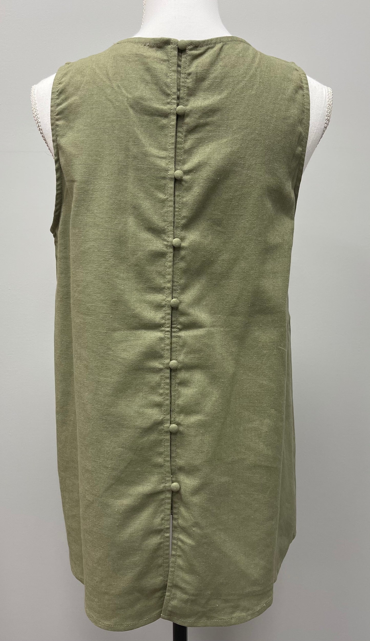 Button Back Tank