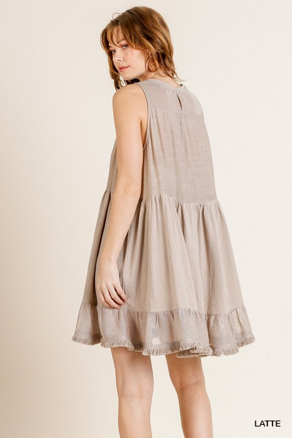 "Piper" Sleeveless Swing Dress