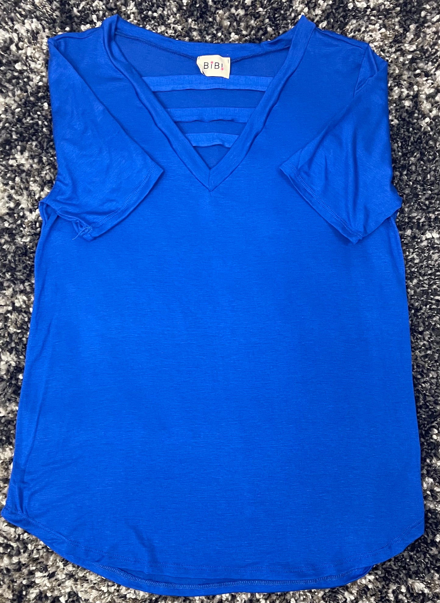 Blue Strap Neck Top