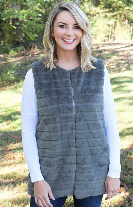 Gray vest