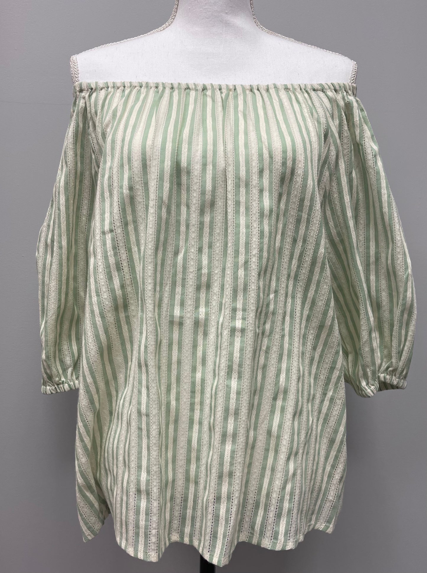 Striped Off The Shoulder Top