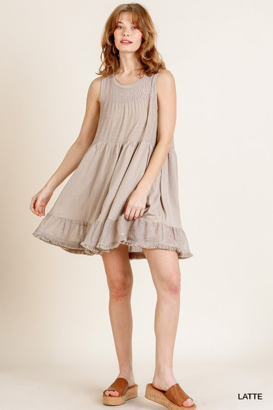 "Piper" Sleeveless Swing Dress