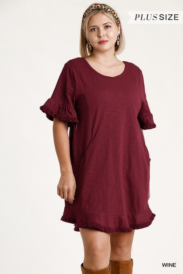 "Hailey" Flare Sleeve Dress